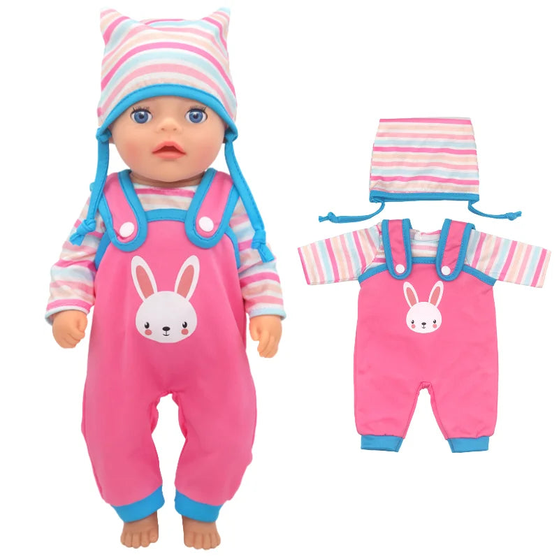 36cm Reborn Baby Doll Clothes 14 Inch Doll Outfit Rompers Toys Wears