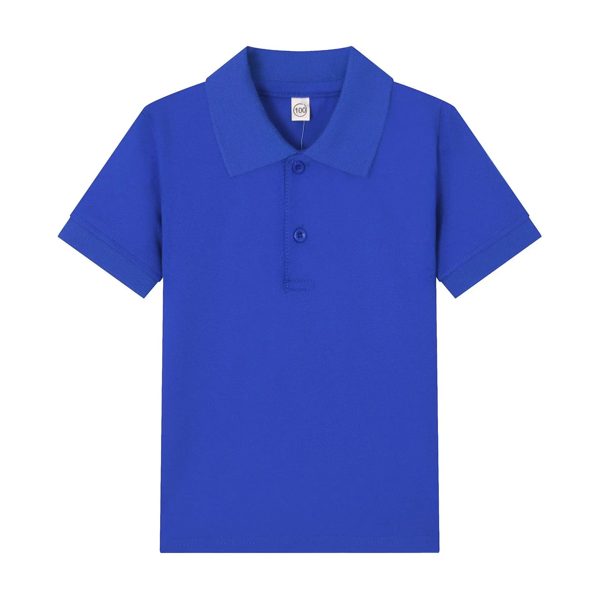 Boys Polo Shirt Children 15 Colors Custom Logo Short-Sleeve High-end eco-friendly cotton Clothes Teens Tshirts