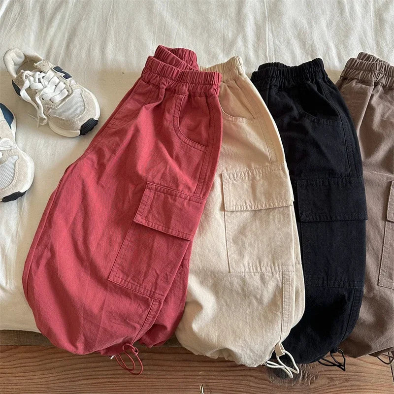 Kids Pants Girdle Overalls Baby Wide Leg Pants Girls Pants Teenage Girls Clothing Cargo Winter Clothes for Boys