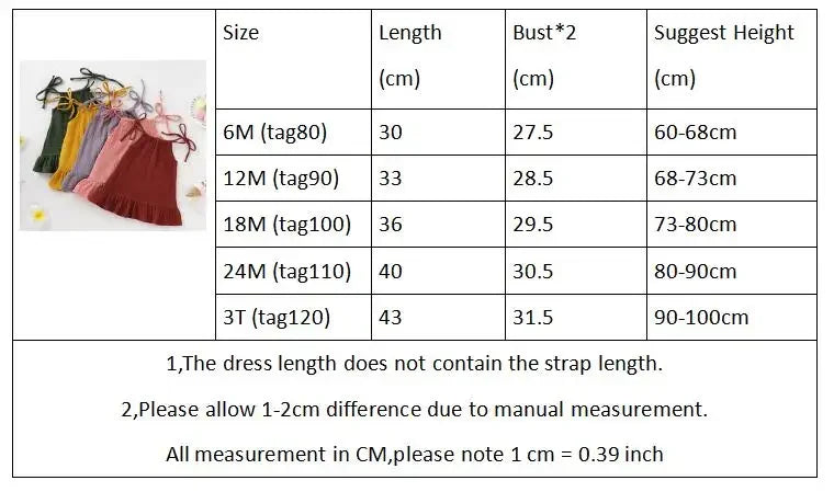 Summer Infant Baby Girl Dress Toddler Dress Muslin Cotton Sleeveless Ruffles Slip Dresses