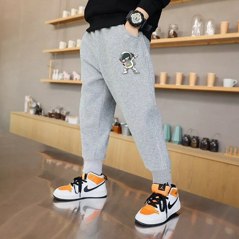Kids California Letter Print Sweatpants Elastic Waist Thin Pencil Trousers Boys Teens Sports Casual Clothes Autumn Spring