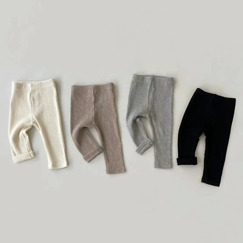 0-3Yrs Casual Infant Baby Boys Girls Pure Color Pants Children's Clothes Pants Spring Summer Kids Baby Girls Boys Stripe Pants