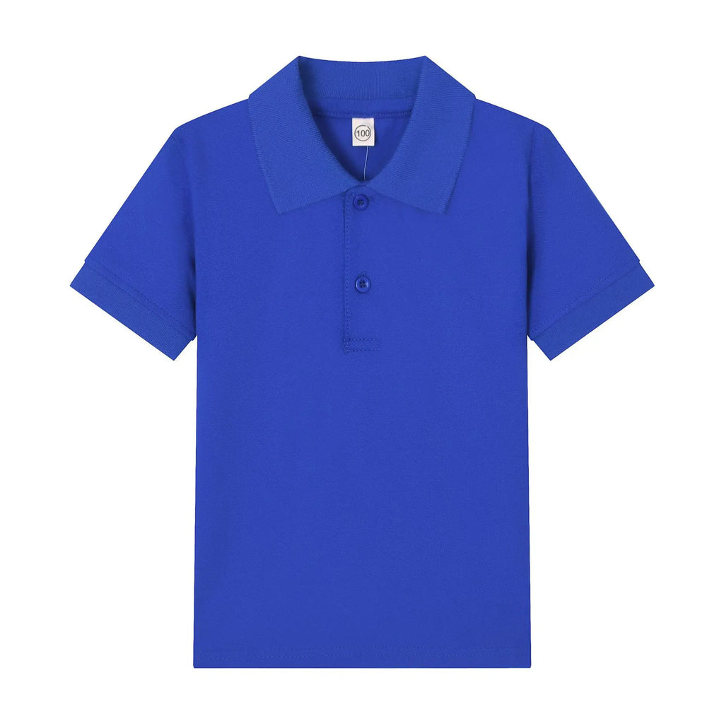 Boys Polo Shirt Children 15 Colors Custom Logo Short-Sleeve High-end eco-friendly cotton Clothes Teens Tshirts