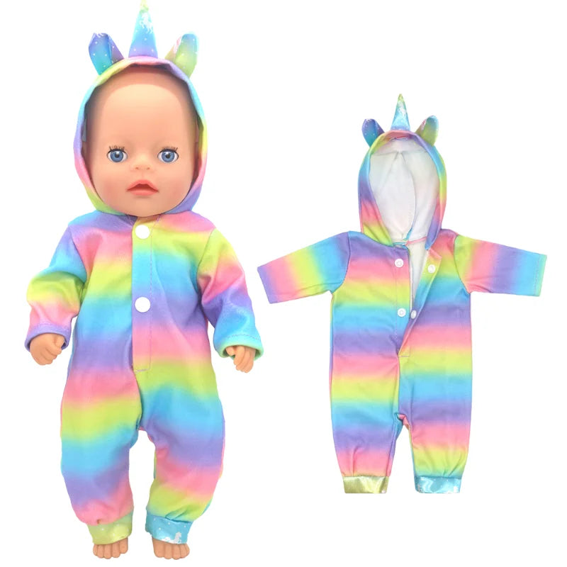 36cm Reborn Baby Doll Clothes 14 Inch Doll Outfit Rompers Toys Wears
