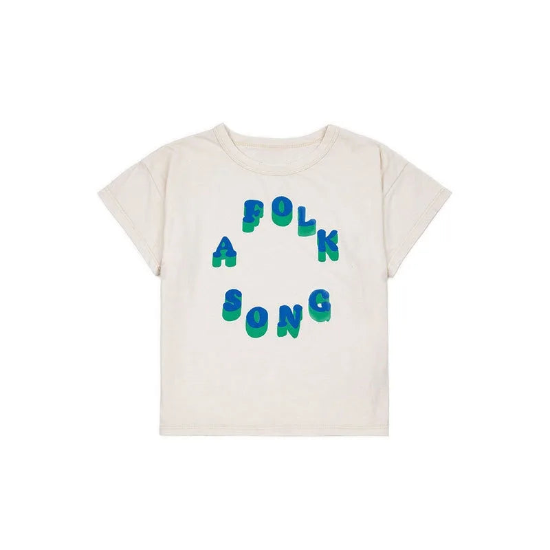 2025 Kid Clothes New Spring Sumemer Korean Baby Boys Girls Cotton Cartoon Short Sleeve T Shirts Children's Outerwear Clothings