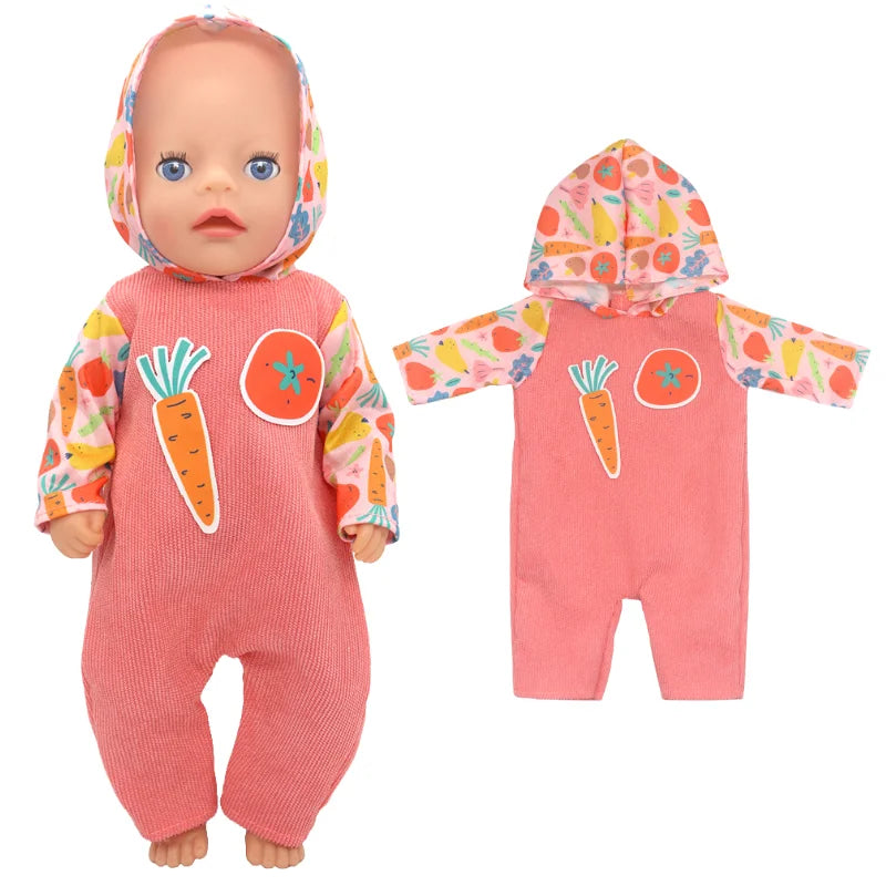 36cm Reborn Baby Doll Clothes 14 Inch Doll Outfit Rompers Toys Wears