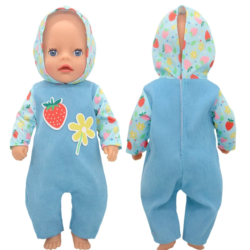 36cm Reborn Baby Doll Clothes 14 Inch Doll Outfit Rompers Toys Wears