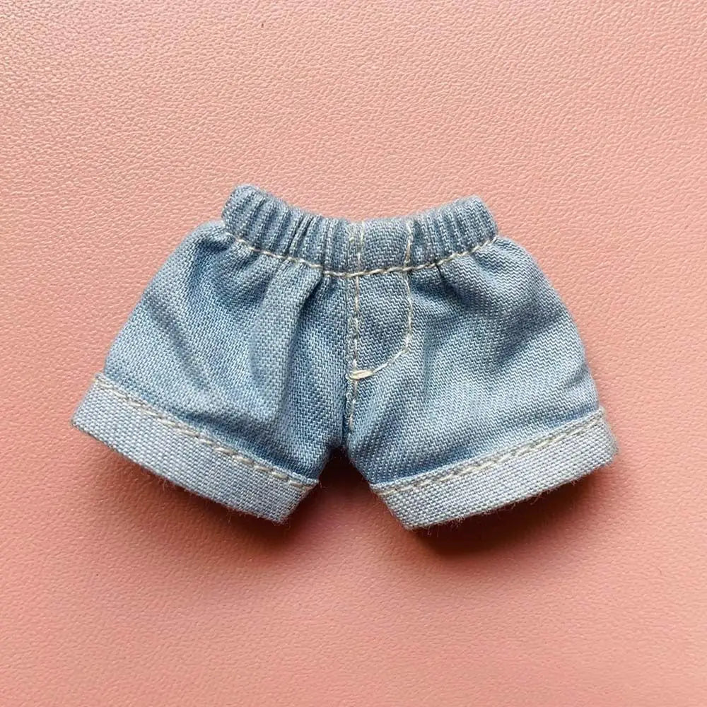 Ob11 Pants Fashion Elastic Waist Shorts Jeans For GSC Obitsu11 Molly 1/12 bjd Doll Clothing Accessories Kids Toy