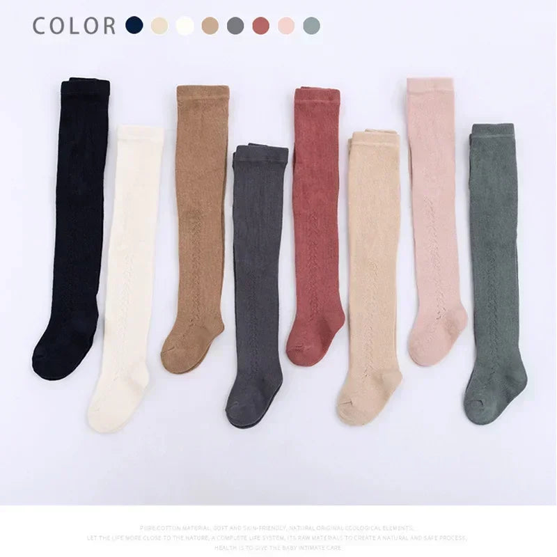 0 - 5 Years Baby Tights Autumn Winter Solid Color Soft Knitted Warm Newborn Toddler Tight Boy Girl Pantyhose Kids Girls Clothes