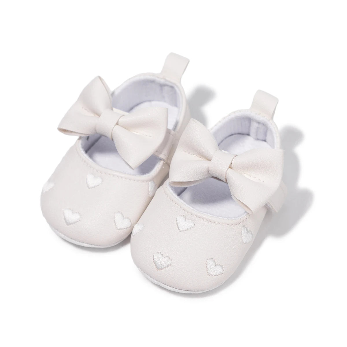 KIDSUN 2021 New Baby Girl Shoes Infant Toddler Princess Dress PU Non-slip Flat Soft-sole Cute Bow-knot First Walkers Newborn
