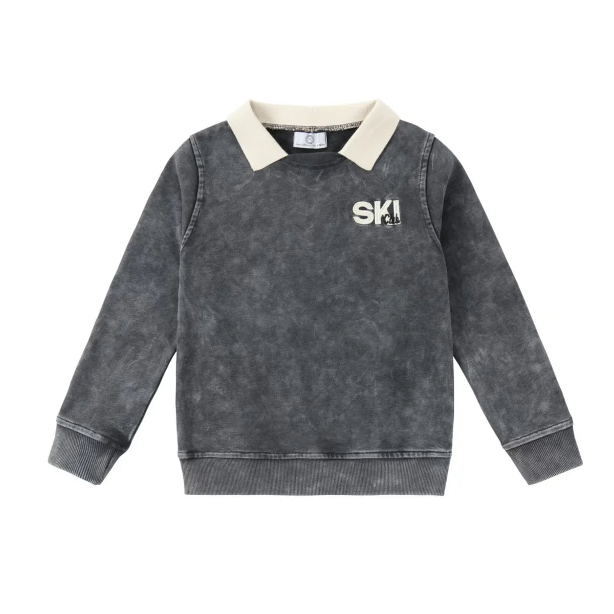 AP 2025 AW Ski collection kids boys girls cotton casual embroideried letter print sporty family matching clothes dress set shirt