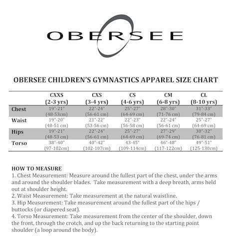O3GS005 Obersee | Gymnastics Shorts for Girls | Girls' & Women's Sizes