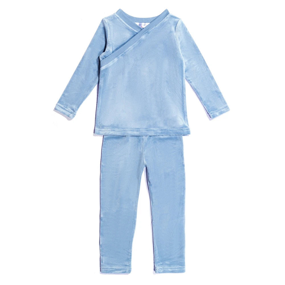 AS 2025 Autumn Soft Wrap Velvet pjs kids clothes baby footie teen nightgown