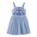 Little maven Summer Dress Toddler Baby Girls Clothes Cotton Purple Embroidery Flowers Sleeveless Dress Children's Clothing