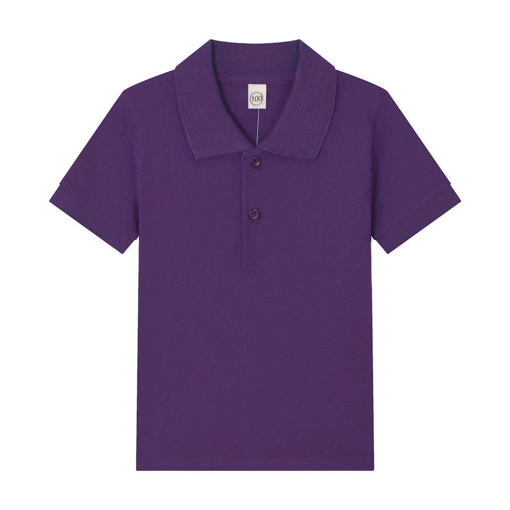 Boys Polo Shirt Children 15 Colors Custom Logo Short-Sleeve High-end eco-friendly cotton Clothes Teens Tshirts