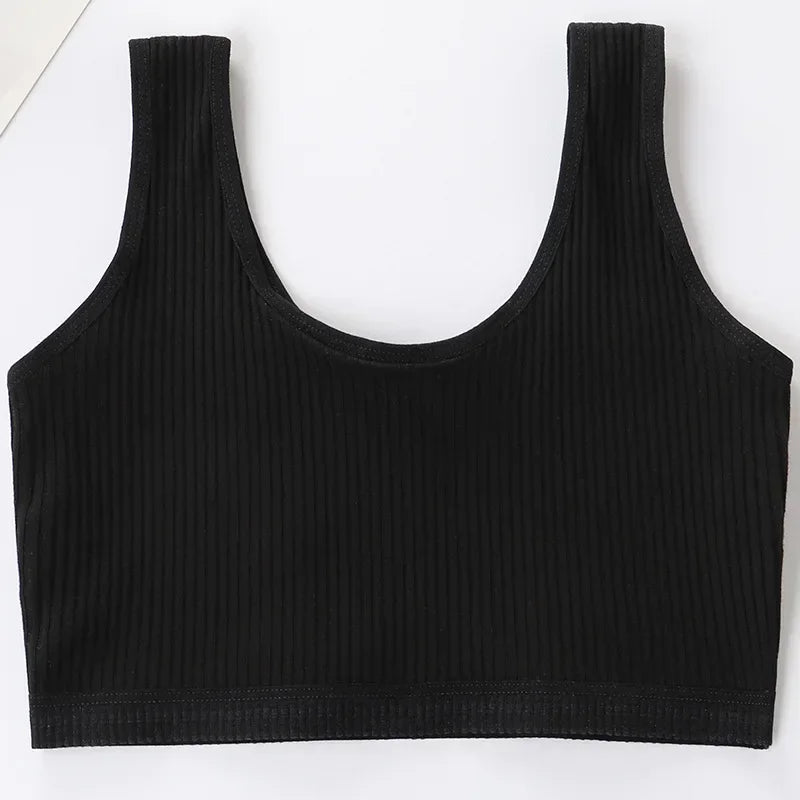 Teenager Girls Bra Cotton Comfort Bras Girl Solid Colors Top Child Casual Underwear for Girls Clothes for Teens Sports Bra