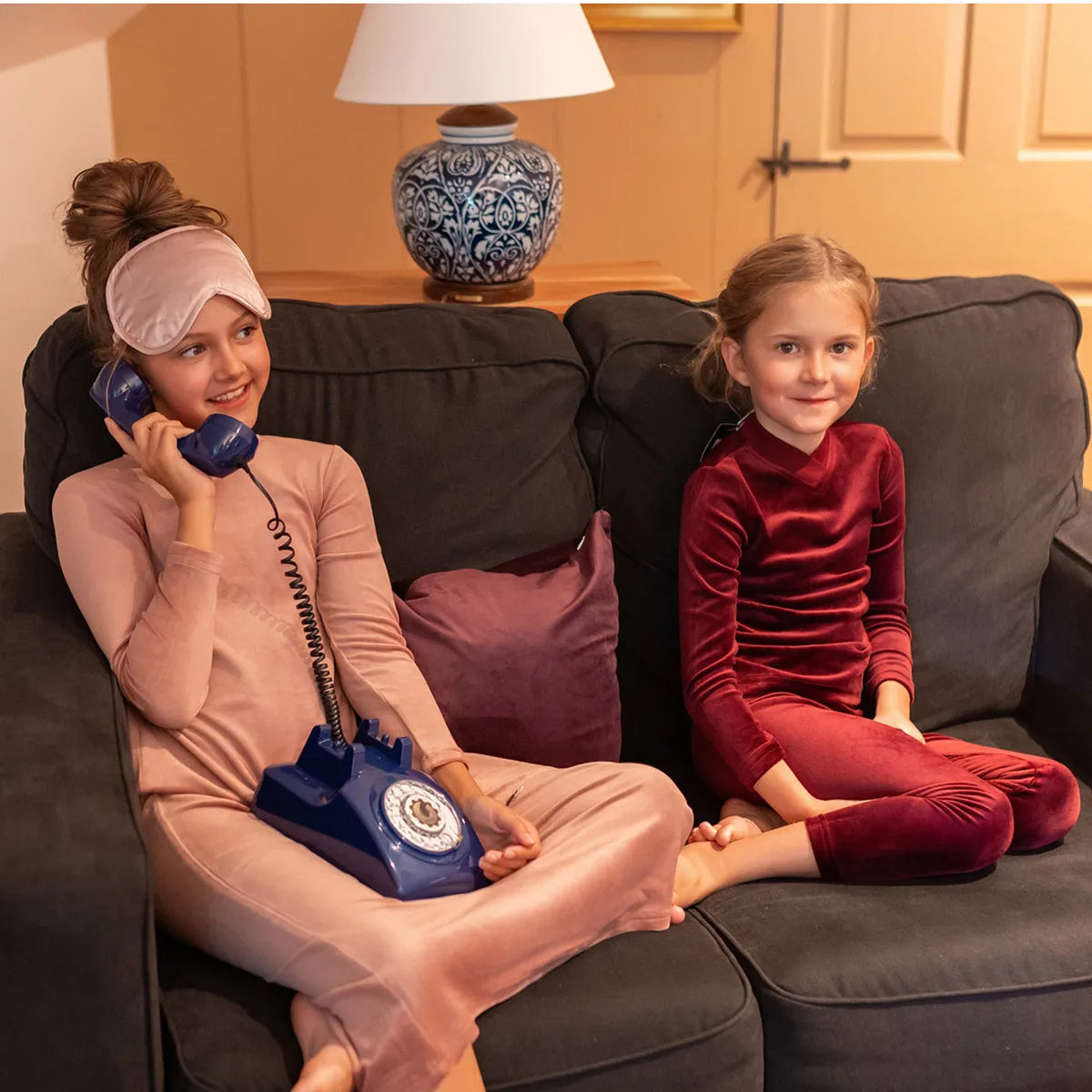 AP 2025 AW Velour lounge wear butter soft pj family matching set dress and romper clothes kids baby teen boys girls clothing