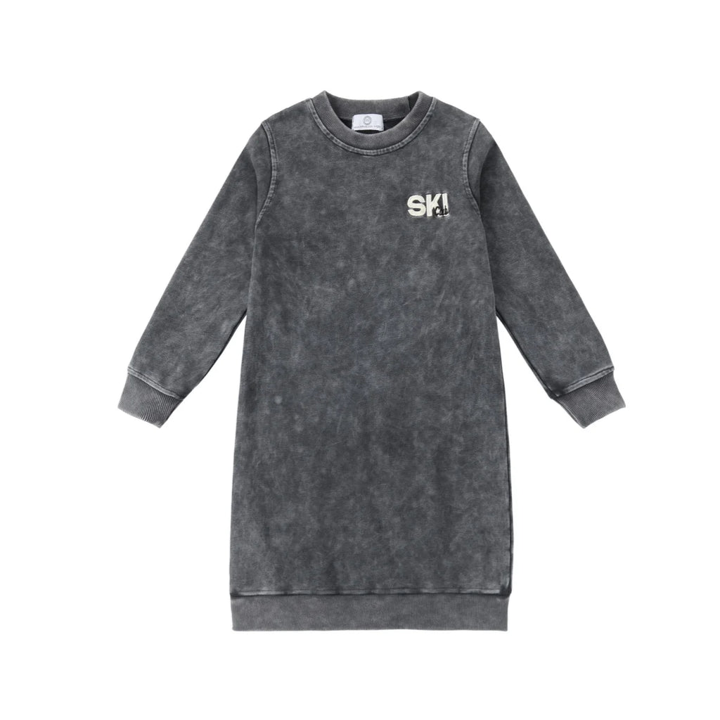 AP 2025 AW Ski collection kids boys girls cotton casual embroideried letter print sporty family matching clothes dress set shirt