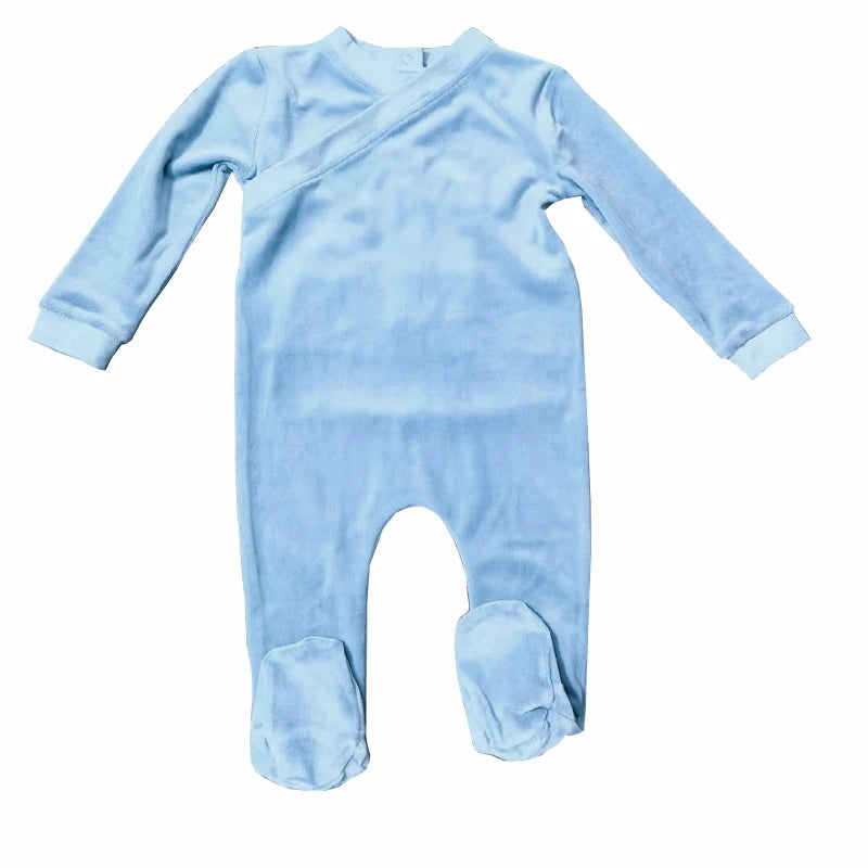 AS 2025 Autumn Soft Wrap Velvet pjs kids clothes baby footie teen nightgown