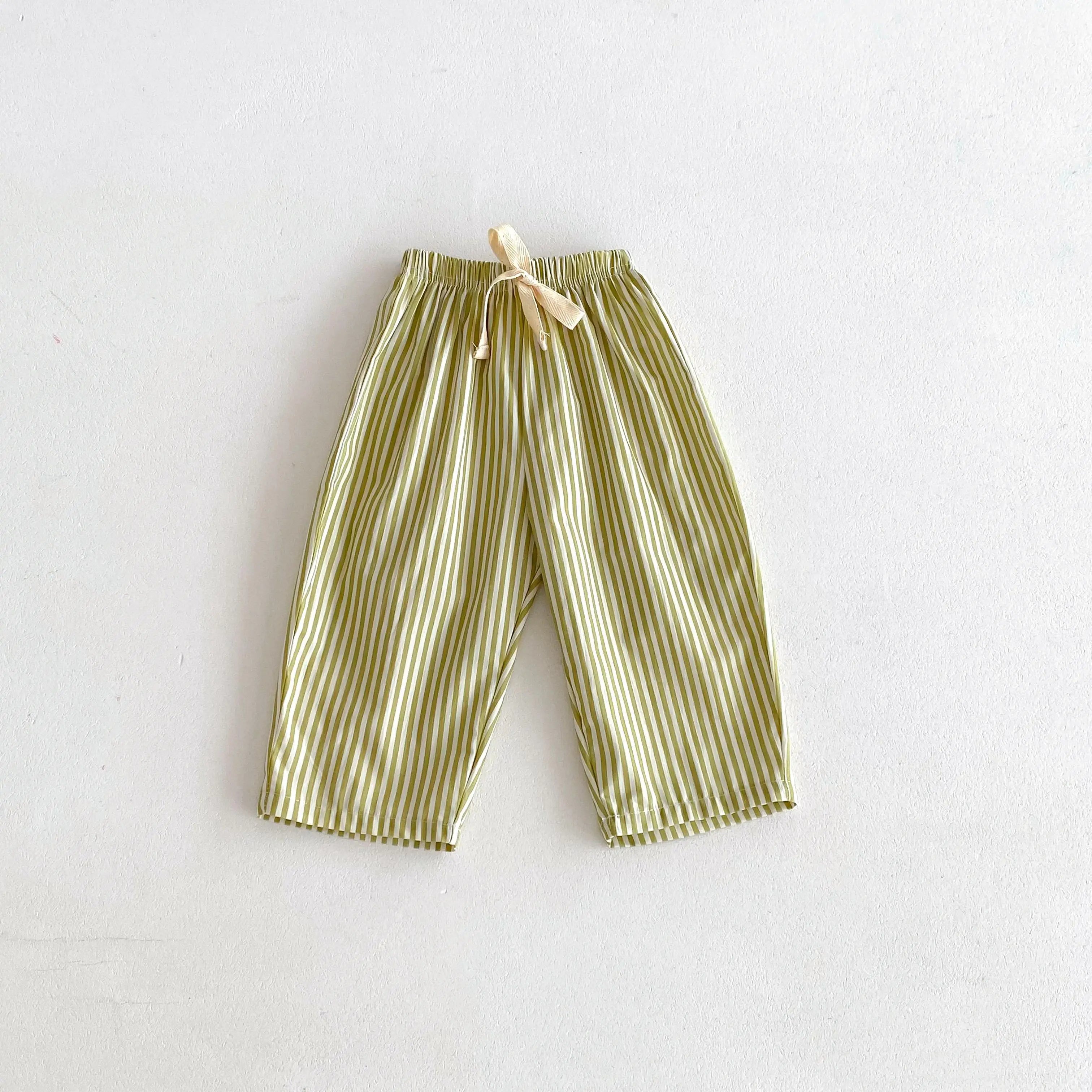 1 2 3 4 5year Old Kids Clothes Striped Harem Pants Fashion Casual Loose Children's Wear Trousers Boys Girls Thin Wide Leg Pant