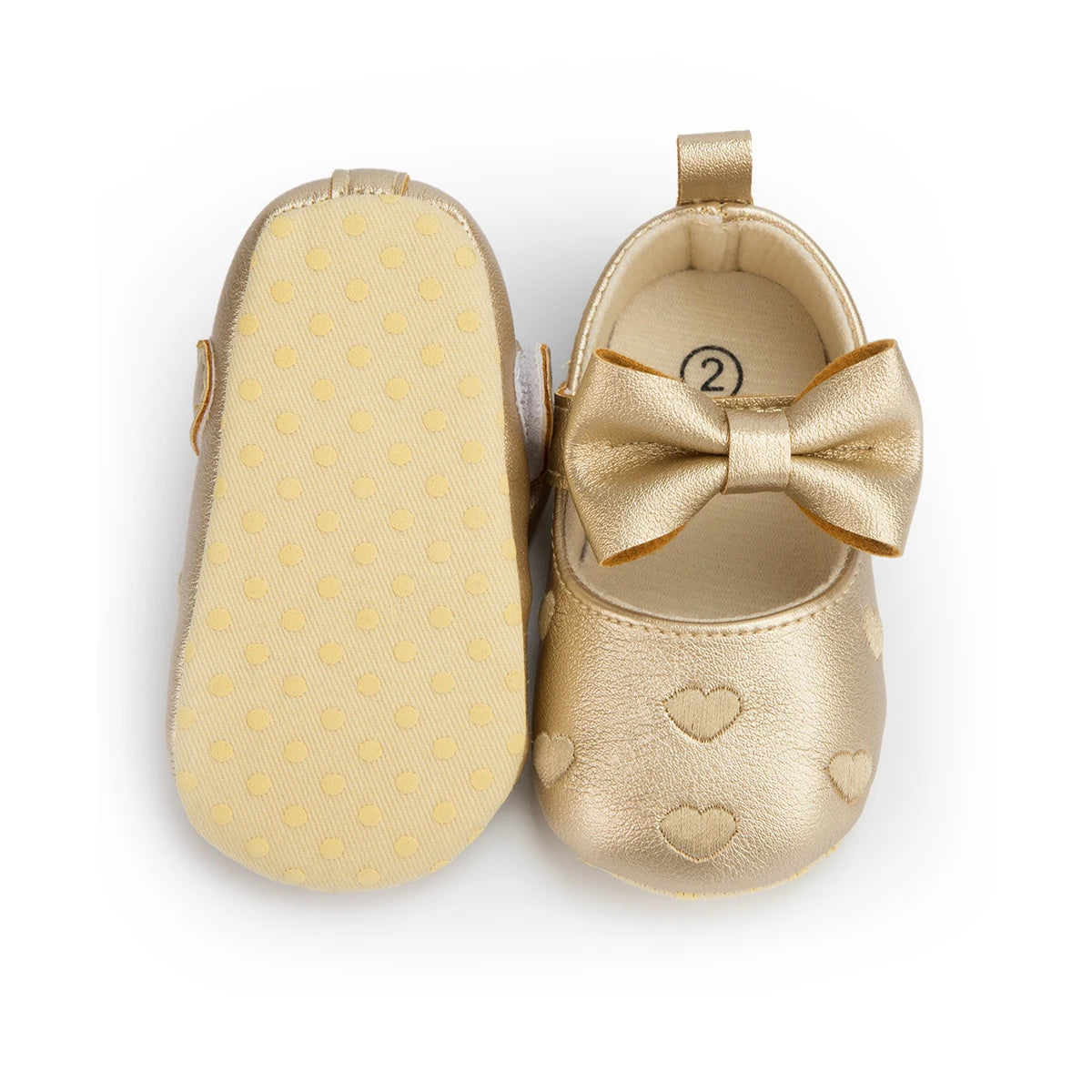 KIDSUN 2021 New Baby Girl Shoes Infant Toddler Princess Dress PU Non-slip Flat Soft-sole Cute Bow-knot First Walkers Newborn