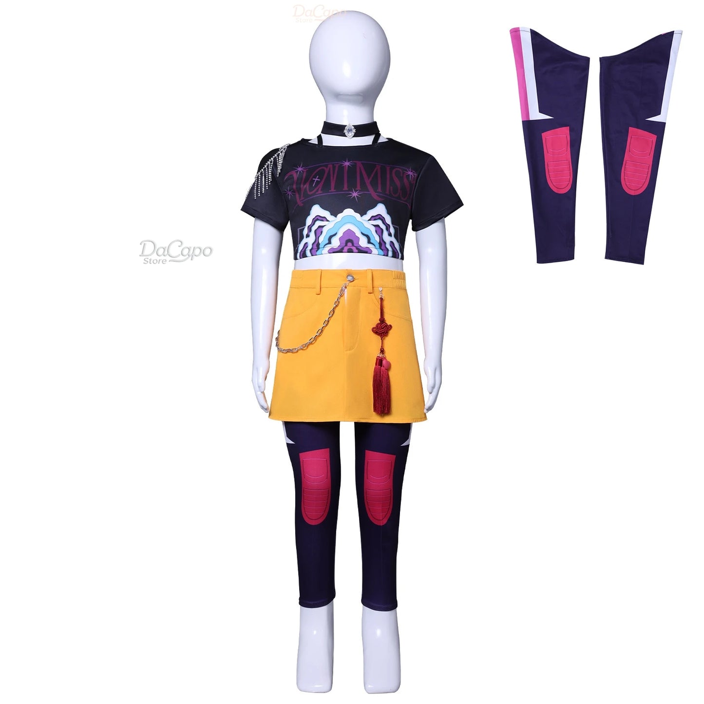 K-Pop Rumi Zoey Cosplay Costume Wig Demon Hunters Huntrix Clothes Halloween Girls Group Idol Roleplay Outfit Women Kids Size