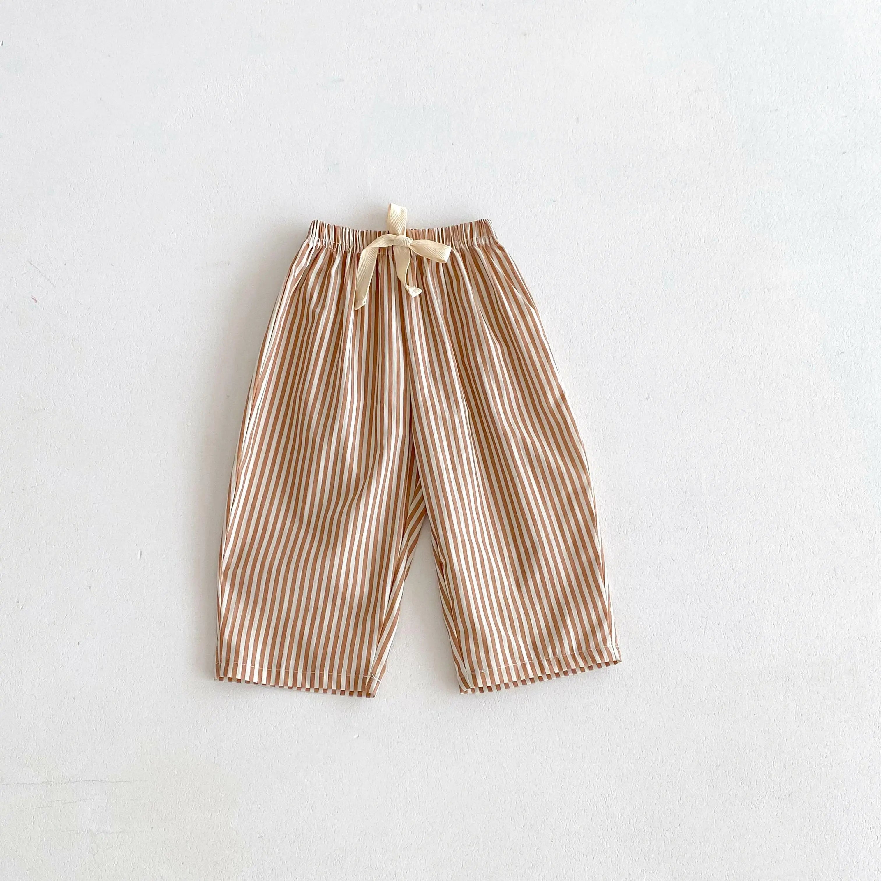 1 2 3 4 5year Old Kids Clothes Striped Harem Pants Fashion Casual Loose Children's Wear Trousers Boys Girls Thin Wide Leg Pant