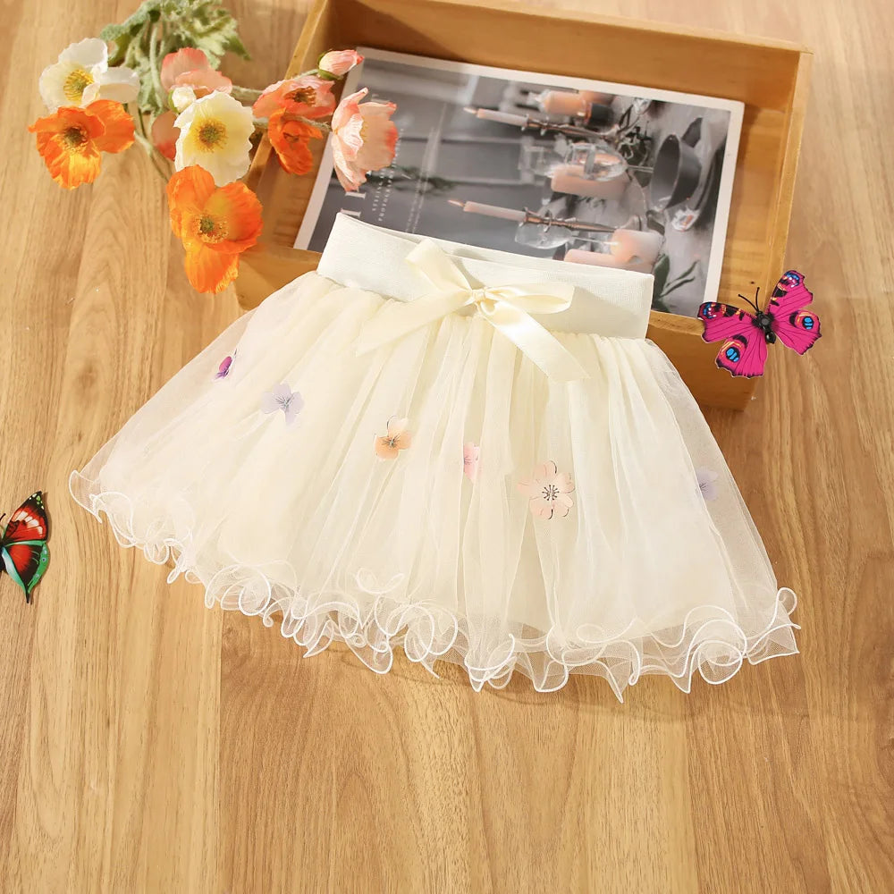 Baby Girls Tutu Fluffy Skirt Toddler Princess Ballet Dance Tulle Mesh Skirt Kids Cake Skirt Cute Girls Clothes Pettiskirt Skirt