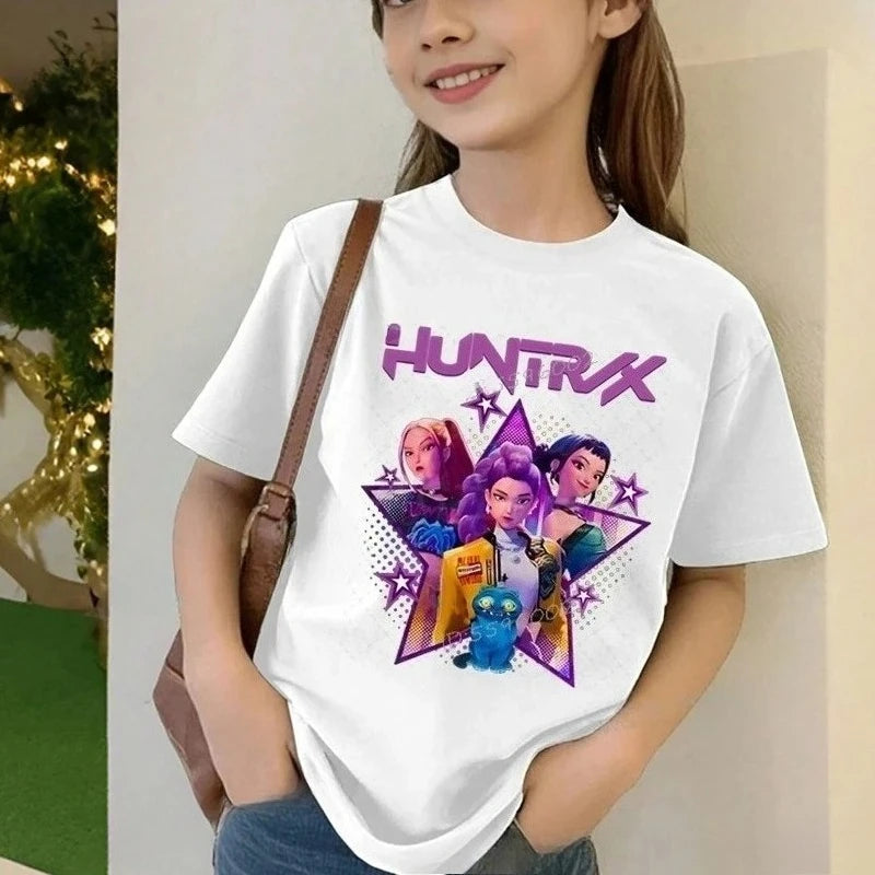 Summer Funny Letter Cute Printer Children's T-shirt Casual Fashion Kids Short Sleeve Tees Trendy Soft Boys Girls Clothes