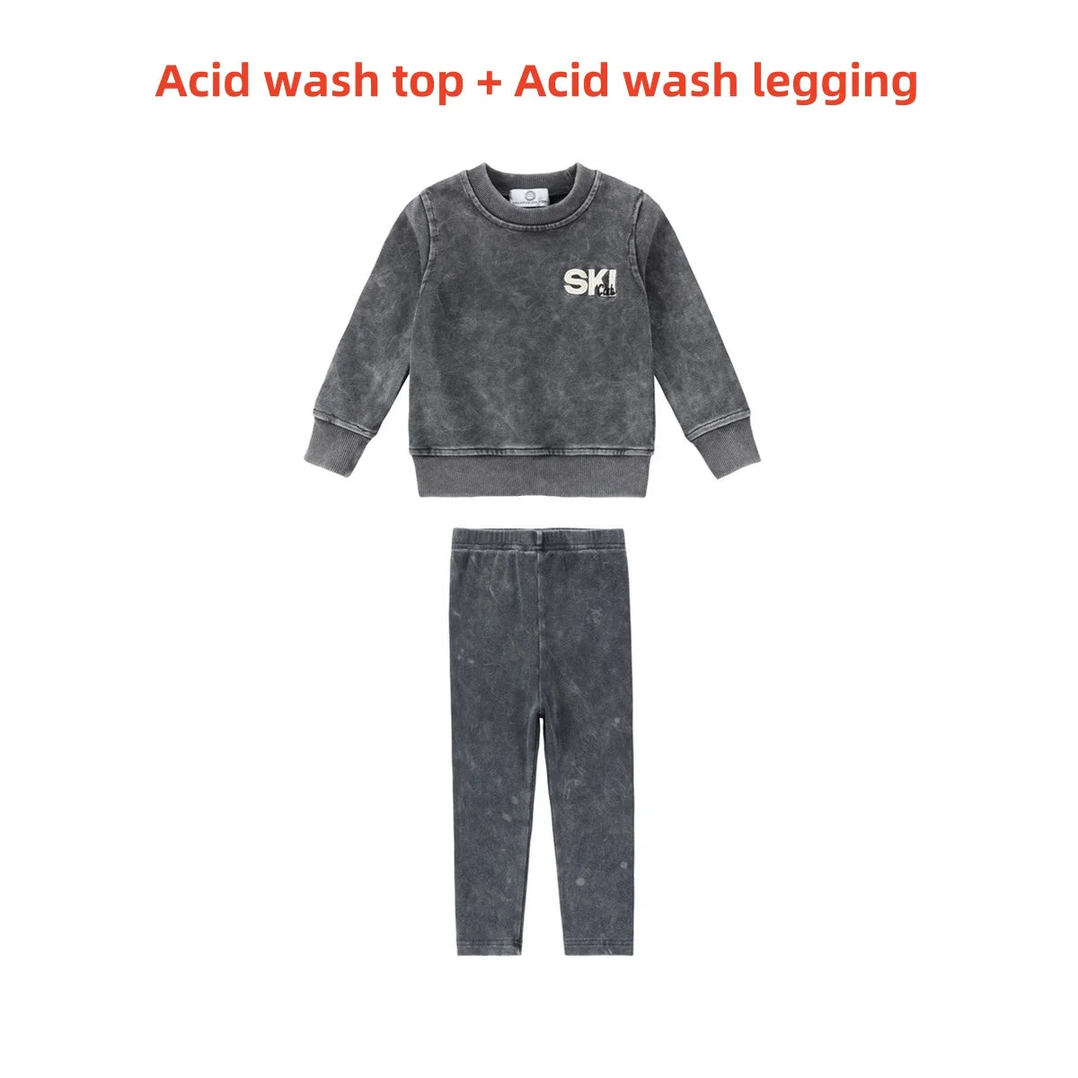 AP 2025 AW Ski collection kids boys girls cotton casual embroideried letter print sporty family matching clothes dress set shirt