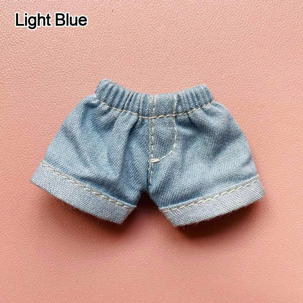 Ob11 Pants Fashion Elastic Waist Shorts Jeans For GSC Obitsu11 Molly 1/12 bjd Doll Clothing Accessories Kids Toy