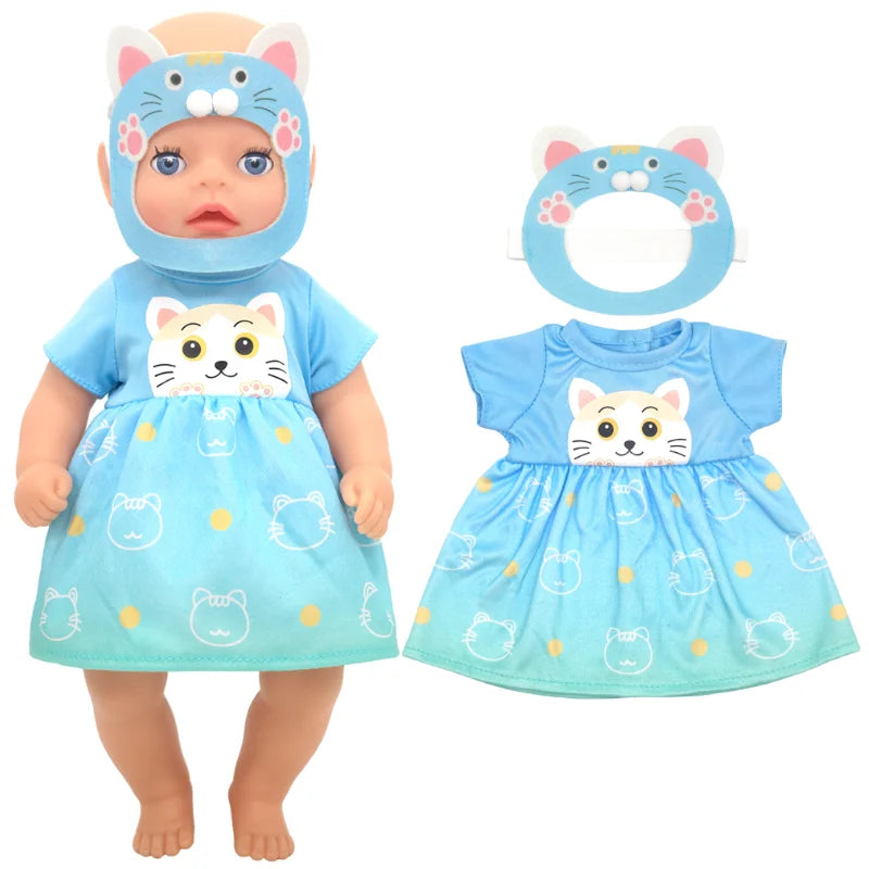 36cm Reborn Baby Doll Clothes 14 Inch Doll Outfit Rompers Toys Wears