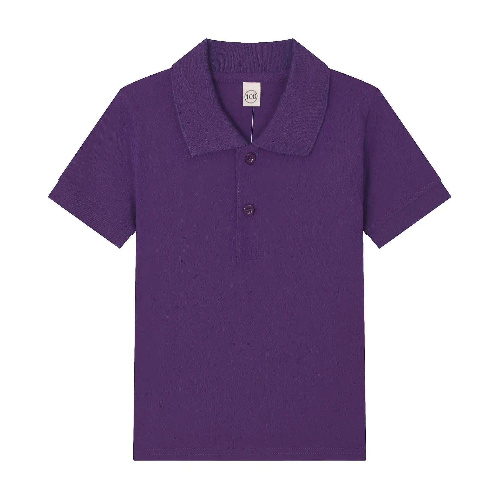 Boys Polo Shirt Children 15 Colors Custom Logo Short-Sleeve High-end eco-friendly cotton Clothes Teens Tshirts