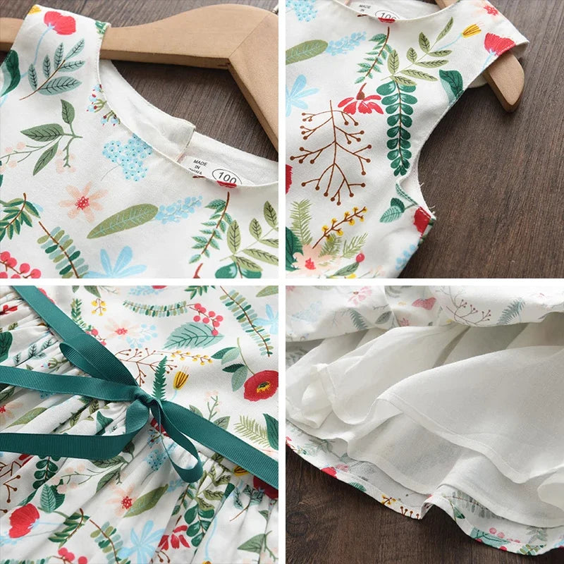 Bear Leader Floral Girls Dress Floral Kids Dresses Girls Princess