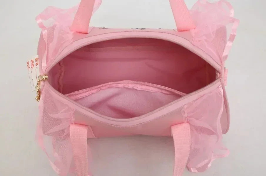 2024 New Ballet Dance Bags Pink Girls Sports Dance Kids Backpack Baby