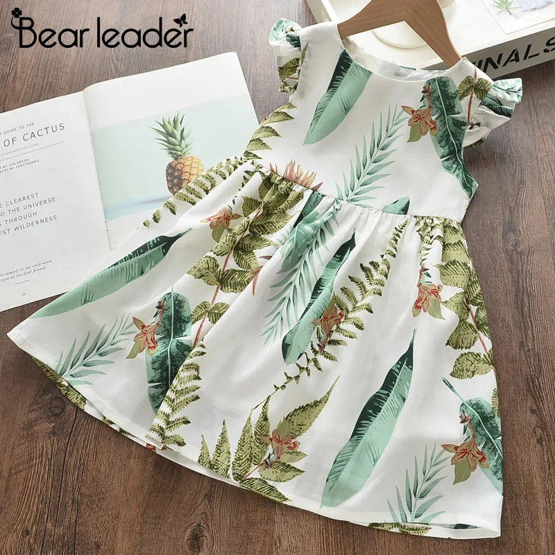 Bear Leader Floral Girls Dress Floral Kids Dresses Girls Princess