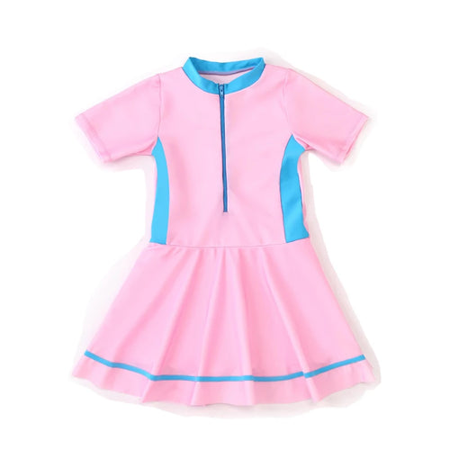 Swimming Suit Girls Zipper Swimmingsuit Girl Kids One Piece Swimsuit