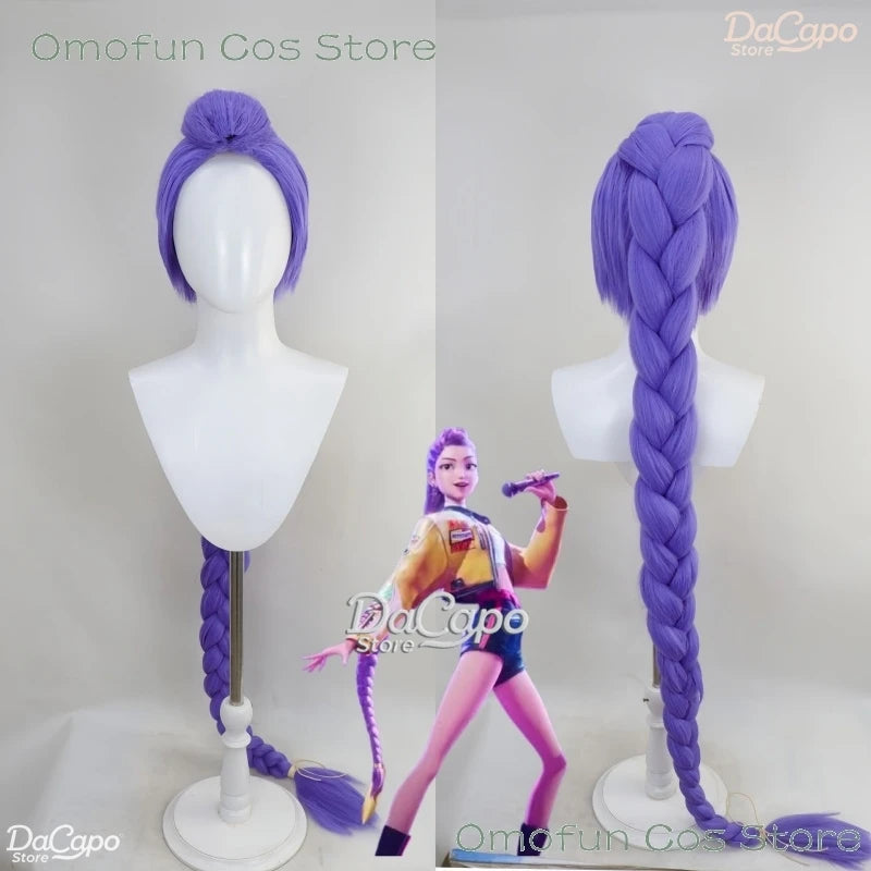 K-Pop Rumi Zoey Cosplay Costume Wig Demon Hunters Huntrix Clothes Halloween Girls Group Idol Roleplay Outfit Women Kids Size