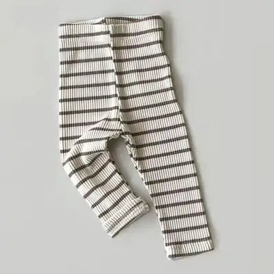 0-3Yrs Casual Infant Baby Boys Girls Pure Color Pants Children's Clothes Pants Spring Summer Kids Baby Girls Boys Stripe Pants