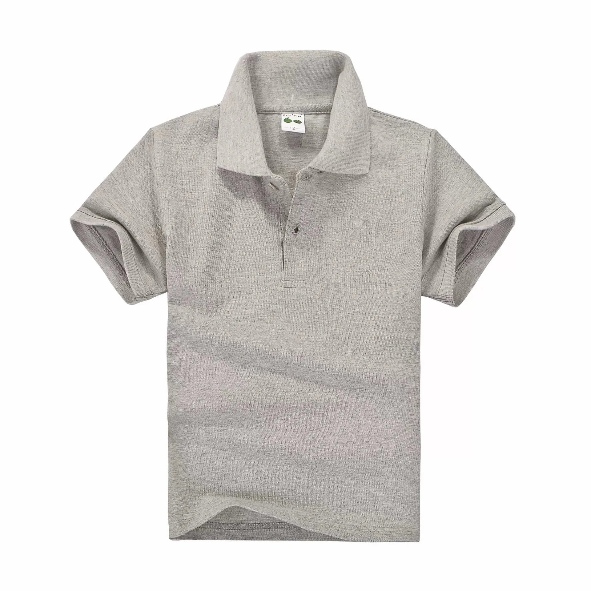 Boys Polo Shirt Children 15 Colors Custom Logo Short-Sleeve High-end eco-friendly cotton Clothes Teens Tshirts