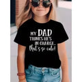 Summer Funny Letter Cute Printer Children's T-shirt Casual Fashion Kids Short Sleeve Tees Trendy Soft Boys Girls Clothes