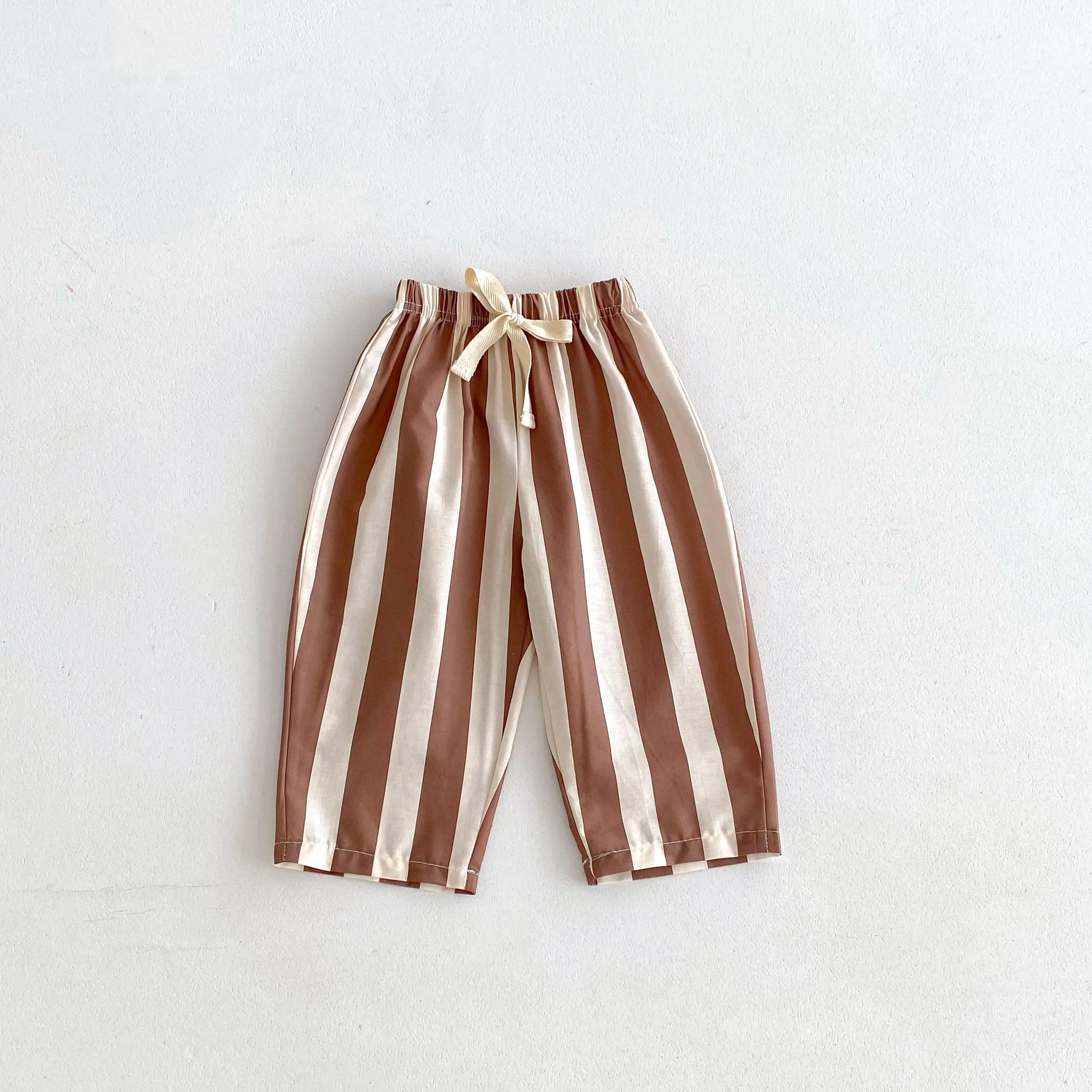 1 2 3 4 5year Old Kids Clothes Striped Harem Pants Fashion Casual Loose Children's Wear Trousers Boys Girls Thin Wide Leg Pant