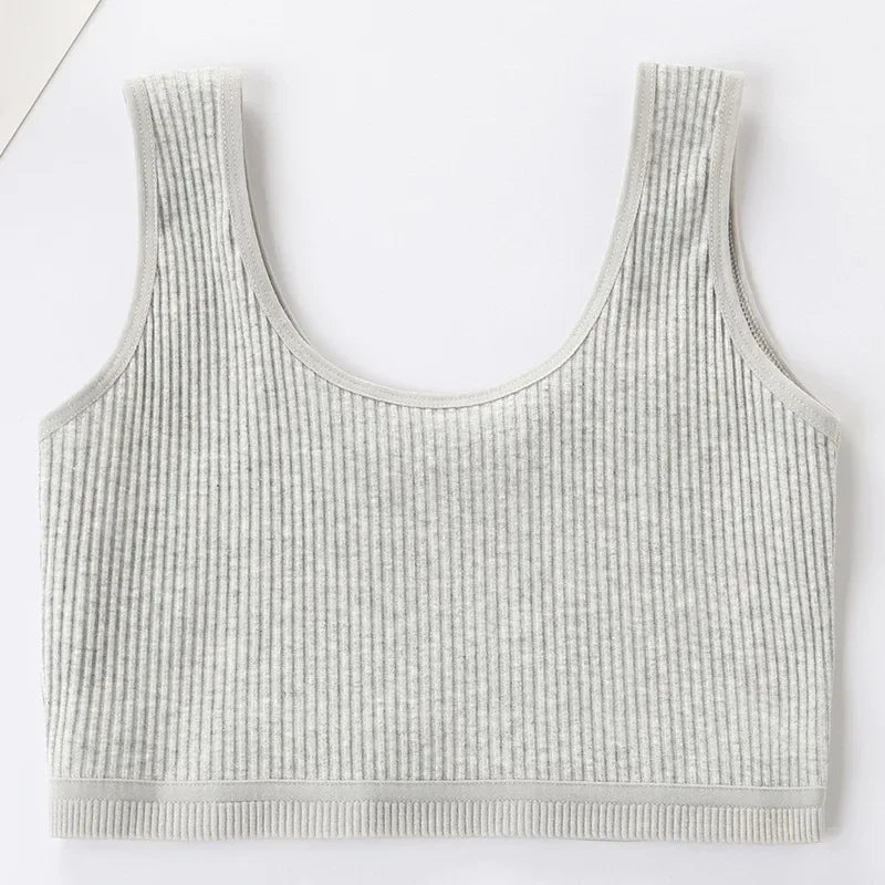 Teenager Girls Bra Cotton Comfort Bras Girl Solid Colors Top Child Casual Underwear for Girls Clothes for Teens Sports Bra