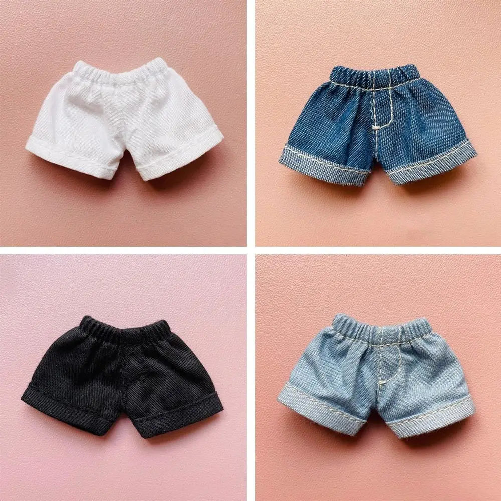 Ob11 Pants Fashion Elastic Waist Shorts Jeans For GSC Obitsu11 Molly 1/12 bjd Doll Clothing Accessories Kids Toy