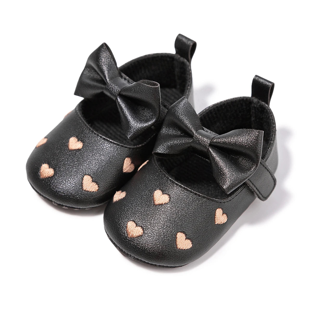 KIDSUN 2021 New Baby Girl Shoes Infant Toddler Princess Dress PU Non-slip Flat Soft-sole Cute Bow-knot First Walkers Newborn