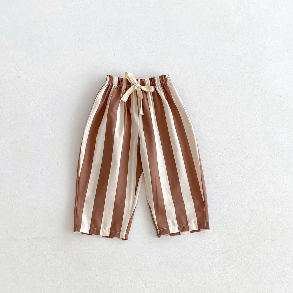1 2 3 4 5year Old Kids Clothes Striped Harem Pants Fashion Casual Loose Children's Wear Trousers Boys Girls Thin Wide Leg Pant