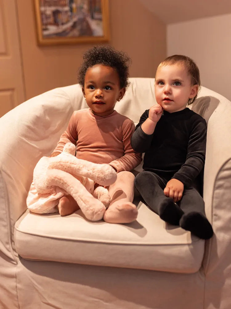 AP 2025 AW Velour lounge wear butter soft pj family matching set dress and romper clothes kids baby teen boys girls clothing