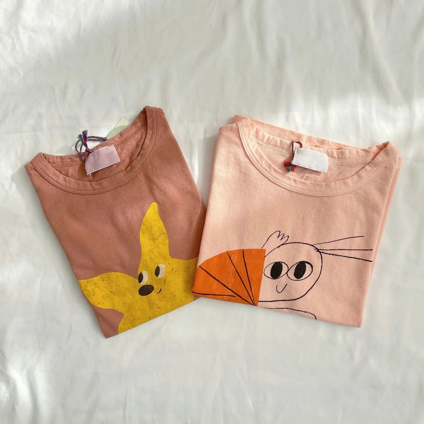 2025 Kid Clothes New Spring Sumemer Korean Baby Boys Girls Cotton Cartoon Short Sleeve T Shirts Children's Outerwear Clothings