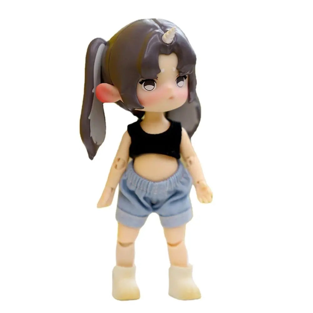 Ob11 Pants Fashion Elastic Waist Shorts Jeans For GSC Obitsu11 Molly 1/12 bjd Doll Clothing Accessories Kids Toy