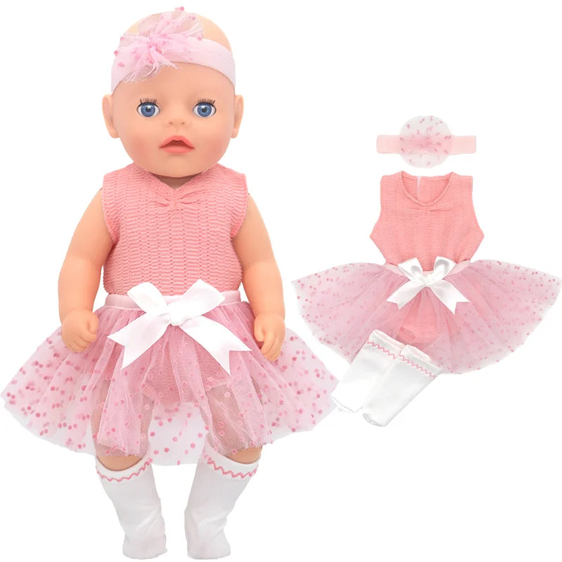 36cm Reborn Baby Doll Clothes 14 Inch Doll Outfit Rompers Toys Wears
